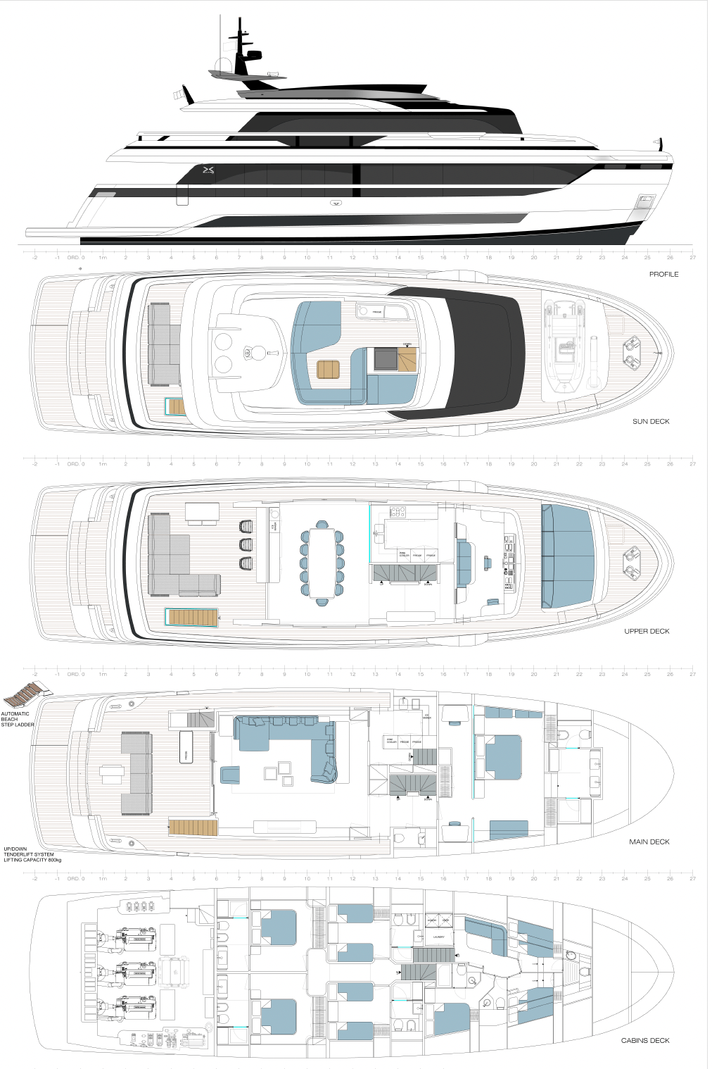 Extra Yachts x96 layout - Anvilugo 2021